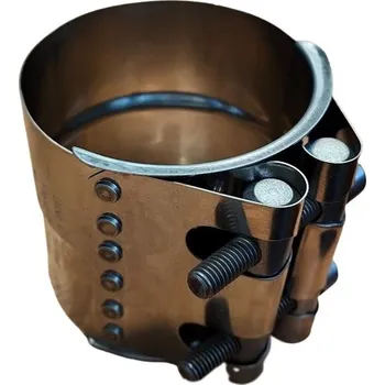 Výfuková trubka Objímka výfuku nerez, průměry 76,2/81,2 mm
