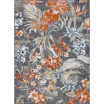 Koberec Dywany Łuszczów Kusový koberec Botanic 65262 flowers black Rozměry koberců: 137x190