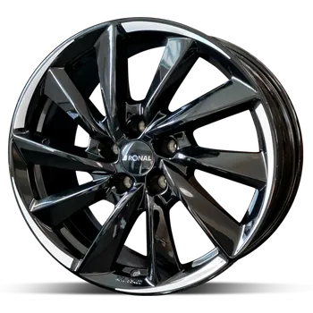 Disk Alu disk Ronal R70 JBWT 7,5x18 5x112 ET49 černý lesklý bílý
