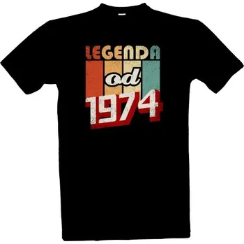 Tričko s potiskem Legenda od 1974 pánské