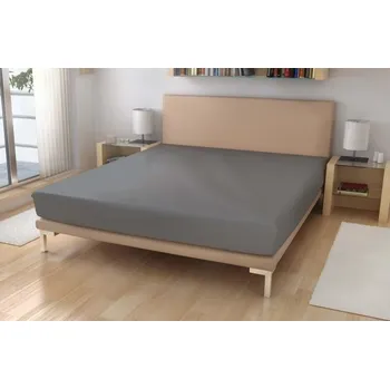 Froté prostěradlo č.61 středně šedá 90x200