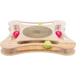 Hračka pro kočky škrabadlo s hračkami