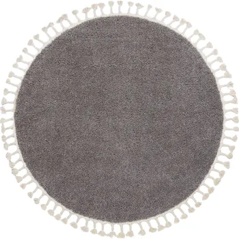 Koberec Dywany Łuszczów Kusový koberec Berber 9000 brown kruh Rozměry koberců: 160x160 (průměr) kruh