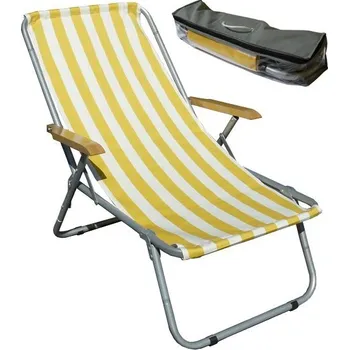 Zahradní nábytek Hliníkové lehátko - žlutá