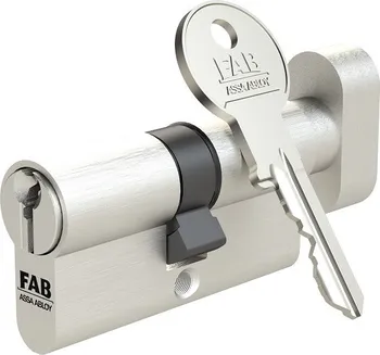 Vložka do dveří FAB Assa Abloy FAB 2.02/DNm vložka cylindrická s matným knoflíkem 30/40 mm