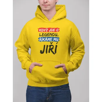 Pánská mikina Pánska mikina Jiří Barva: Žlutá, Velikost: XL