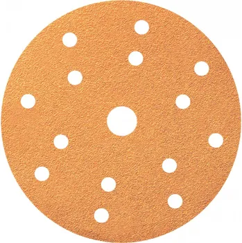 Brusný papír Smirdex 820 Žlutá řáda 150 mm 1 ks P120 děrování 17