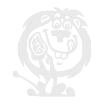 Samolepicí dekorace na vozidlo Mlsný lvíček 001 pravá s kusem masa (84 - Ultra Metalic bílá) SAMOLEPKA NA AUTO, NÁLEPKA, FÓLIE, POLEP, TUNING, VLASTNÍ TEXT, TISK, AUTOSAMOLEPKY.cz, POLEPY, OBRÁZEK, LOGO, 3D STICKERS