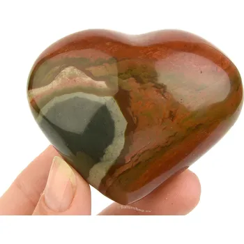 Přírodní kámen Jaspis pestrý srdce (149g)