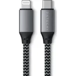 Satechi Certifikovaný kabel USB-C/Lightning - Satechi, Short 25cm Gray
