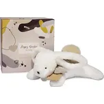 Doudou et Compagnie Paris Doudou Dárková sada - Plyšový králíček s béžovou bambulkou 25 cm
