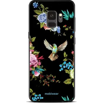 Pouzdro na mobilní telefon Lesklý kryt Mobiwear Glossy - Samsung Galaxy S9 - G041G - Ptáček a květy (Prémiové lesklé pouzdro, obal, kryt Mobiwear Glossy na mobil Samsung Galaxy S9 - G041G - Ptáček a květy, materiál Plast + TPU silikon - krytí po všech stranách, neošoupatelný potisk