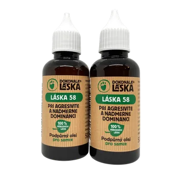 Dokonalá Láska LÁSKA 58 Při agresivitě a nadměrné dominanci pro samce - podpůrný olej 100 ml