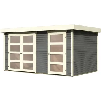 Zahradní domek LANIT PLAST Dřevěný domek KARIBU MÜHLENTRUP 2 (23619) terragrau LG3004