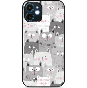 Pouzdro na mobilní telefon Lesklý kryt Mobiwear Glossy - Apple iPhone 12 - G045G - Kočičky (Prémiové lesklé pouzdro, obal, kryt Mobiwear Glossy na mobil Apple iPhone 12 - G045G - Kočičky, materiál Plast + TPU silikon - krytí po všech stranách, neošoupatelný potisk, tenké provedení,