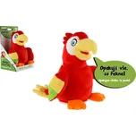Papoušek Jaroušek opakující věty plyš 16cm na baterie se zvukem v krabici 12x20x10cm v sáčku