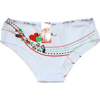 Dámské kalhoty Dámské kalhotky bokové Srdíčka 6827 601/99