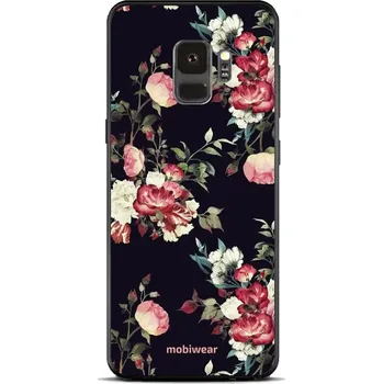Pouzdro na mobilní telefon Lesklý kryt Mobiwear Glossy - Samsung Galaxy S9 - G040G - Růže na černé (Prémiové lesklé pouzdro, obal, kryt Mobiwear Glossy na mobil Samsung Galaxy S9 - G040G - Růže na černé, materiál Plast + TPU silikon - krytí po všech stranách, neošoupatelný potisk,)