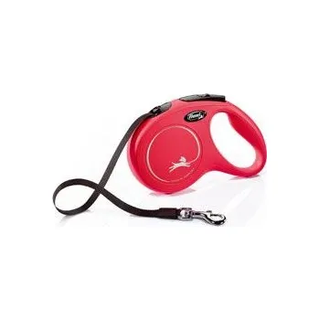 Vodítko pro psa Vodítko FLEXI Classic NEW M pásek 5m/25kg červená