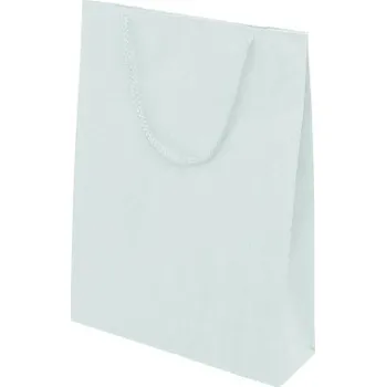 Obalový materiál Papírová EKO taška 300x100x400mm PP ucho bílá 100 ks