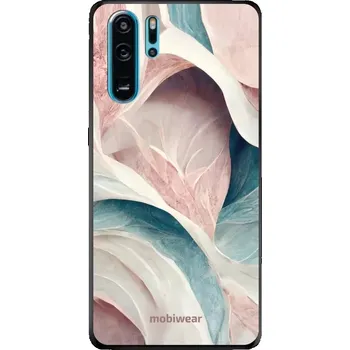 Pouzdro na mobilní telefon Lesklý kryt Mobiwear Glossy - Huawei P30 Pro - G026G - Růžový a zelenkavý mramor (Prémiové lesklé pouzdro, obal, kryt Mobiwear Glossy na mobil Huawei P30 Pro - G026G - Růžový a zelenkavý mramor, materiál Plast + TPU silikon - krytí po všech stranách,)