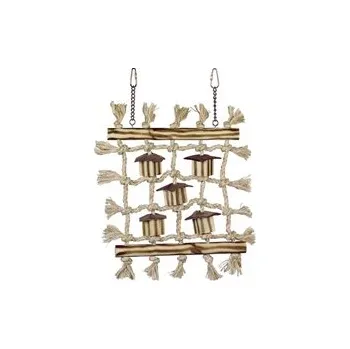 Hračka pro ptáka Nobby šplhací stěna bavlna, sisal a kokos 36x24cm