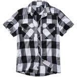 Pánská košile BRANDIT KOSTKOVANÁ KRÁTKÝ RUKÁV BD4032 BÍLÁ/ČERNÁ S