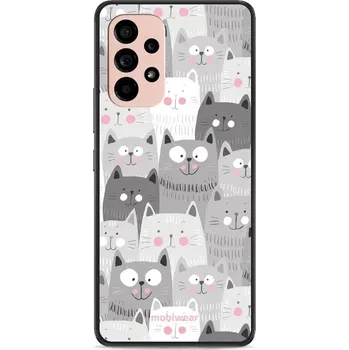 Pouzdro na mobilní telefon Lesklý kryt Mobiwear Glossy - Samsung Galaxy A53 5G - G045G - Kočičky (Prémiové lesklé pouzdro, obal, kryt Mobiwear Glossy na mobil Samsung Galaxy A53 5G - G045G - Kočičky, materiál Plast + TPU silikon - krytí po všech stranách, neošoupatelný potisk, tenk