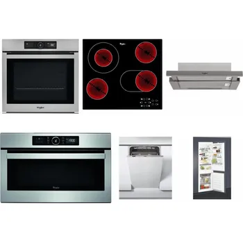 Set domácích spotřebičů WHIRLPOOL AKZ9 9480 IX + WHIRLPOOL AKT 8190/BA + WHIRLPOOL AKR 5390/1 IX + WHIRLPOOL ABSOLUTE AMW 730 IX + WHIRLPOOL WSIC 3M27 C + WHIRLPOOL ART 65031