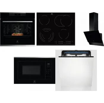 Set domácích spotřebičů ELECTROLUX KOEBP39X + ELECTROLUX EHF6547FXK + ELECTROLUX LFV616K + ELECTROLUX LMS4253TMX + ELECTROLUX EES48200L
