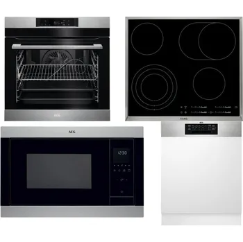 Set domácích spotřebičů AEG BPK742380M + AEG Mastery DirectTouch HK654070XB + AEG Mastery MSB2547D-M + AEG FEE72706PM