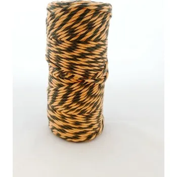 Příze Yarn Melow Šňůra Angel 3mm Mix Oranžovo-zelená (Macramé šňůra Angel Mix Oranžovo-zelená)