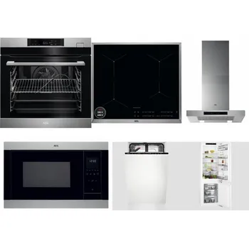 Set domácích spotřebičů AEG BSK782380M + AEG Mastery SenseBoil IAE64413XB + AEG Mastery DBB5660HM + AEG Mastery MSB2547D-M + AEG Mastery GlassCare FSE73407P + AEG Mastery FlexiShelf SCE818D3LC