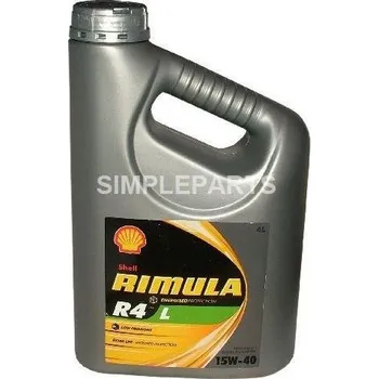 Provozní kapalina Motorový olej 15W-40 RIMULA R4 L 4L, OLEJ 15W-40 RIMULA R4 L 4L, SHELL, 15W40 R 4L 4
