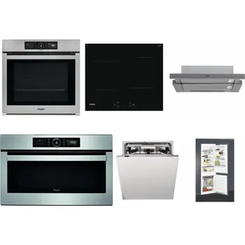 Set domácích spotřebičů WHIRLPOOL AKZ9 9480 IX + WHIRLPOOL WS Q2760 BF + WHIRLPOOL AKR 749/1 IX + WHIRLPOOL ABSOLUTE AMW 730 IX + WHIRLPOOL WIO 3T133 PLE + WHIRLPOOL ART 65031