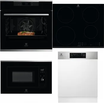 Set domácích spotřebičů ELECTROLUX KOEBP39X + ELECTROLUX LIR60430 + ELECTROLUX LMS2203EMX + ELECTROLUX EEM48300IX