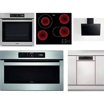 Set domácích spotřebičů WHIRLPOOL AKZ9 9480 IX + WHIRLPOOL AKT 8190/BA + WHIRLPOOL AKR 62F LT K + WHIRLPOOL ABSOLUTE AMW 730 IX + WHIRLPOOL WSBO 3O34 PF X
