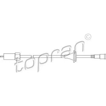 Autodíl Hřídel tachometru, , 1268238, 90037851, TOPRAN, 202 220