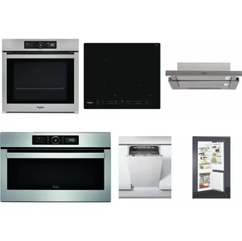 Set domácích spotřebičů WHIRLPOOL AKZ9 9480 IX + WHIRLPOOL WL S7260 NE + WHIRLPOOL AKR 5390/1 IX + WHIRLPOOL ABSOLUTE AMW 730 IX + WHIRLPOOL WSIC 3M27 C + WHIRLPOOL ART 65031