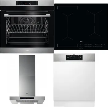 Set domácích spotřebičů AEG BPK742380M + AEG Mastery Bridge IKE64441IB + AEG Mastery DBB5660HM + AEG FEE72706PM