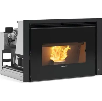 Krbová kamna LA NORDICA - EXTRAFLAME Extraflame Comfort P85 Plus, keramické sklo, zásobník na 17 kg pelet; s rámečkem