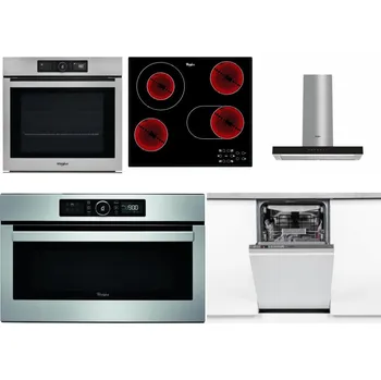 Set domácích spotřebičů WHIRLPOOL AKZ9 9480 IX + WHIRLPOOL AKT 8190/BA + WHIRLPOOL WHBS 62F LT K + WHIRLPOOL ABSOLUTE AMW 730 IX + WHIRLPOOL WSIO 3O34 PFE X