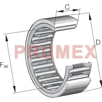 INA RNAO 12-22-12 TV jehlové ložisko bez vnitřního kroužku