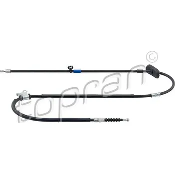 Brzdový systém Tažné lanko, parkovací brzda, , 0522101, 0522119, 13367631, 13409694, 39023119, 522101, 522119, TOPRAN, 208 587