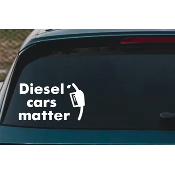 Samolepící dekorace Lepy.cz Samolepka na auto Diesel/Petrol cars matter Velikost (šířka x výška): 20x11cm, Barevná varianta: Tmavě modrá