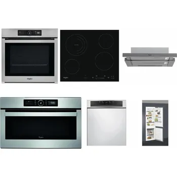 Set domácích spotřebičů WHIRLPOOL AKZ9 9480 IX + WHIRLPOOL AKT 8900 BA + WHIRLPOOL AKR 749/1 IX + WHIRLPOOL ABSOLUTE AMW 730 IX + WHIRLPOOL WBC 3C34 PF X + WHIRLPOOL ART 66112