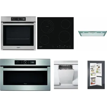Set domácích spotřebičů WHIRLPOOL AKZ9 9480 IX + WHIRLPOOL AKT 8900 BA + WHIRLPOOL AKR 650/1 IX + WHIRLPOOL ABSOLUTE AMW 730 IX + WHIRLPOOL WSIC 3M27 C + WHIRLPOOL ART 65031