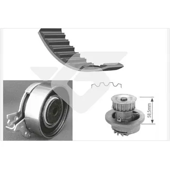 Rozvod motoru Vodni pumpa + sada ozubeneho remene, , HUTCHINSON, KH 60WP02