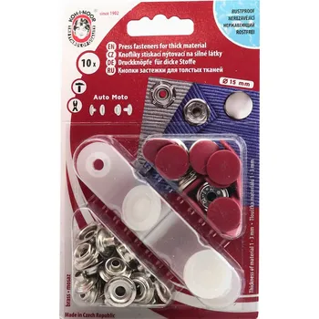 Nýt Kohinoor Druky kovové 15 mm, červené