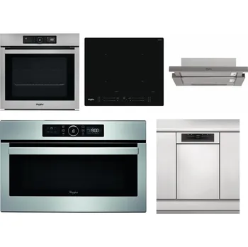 Set domácích spotřebičů WHIRLPOOL AKZ9 9480 IX + WHIRLPOOL WL S7260 NE + WHIRLPOOL AKR 5390/1 IX + WHIRLPOOL ABSOLUTE AMW 730 IX + WHIRLPOOL WSBO 3O34 PF X